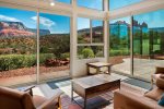 Unbeatable pillow views of Sedona`s red rocks